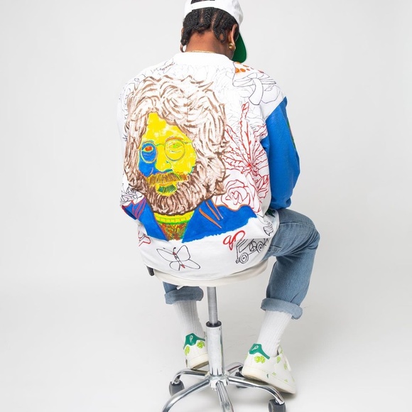 Grateful Dead Jerry Garcia Dead Head Custom Band T - Picture 6 of 7